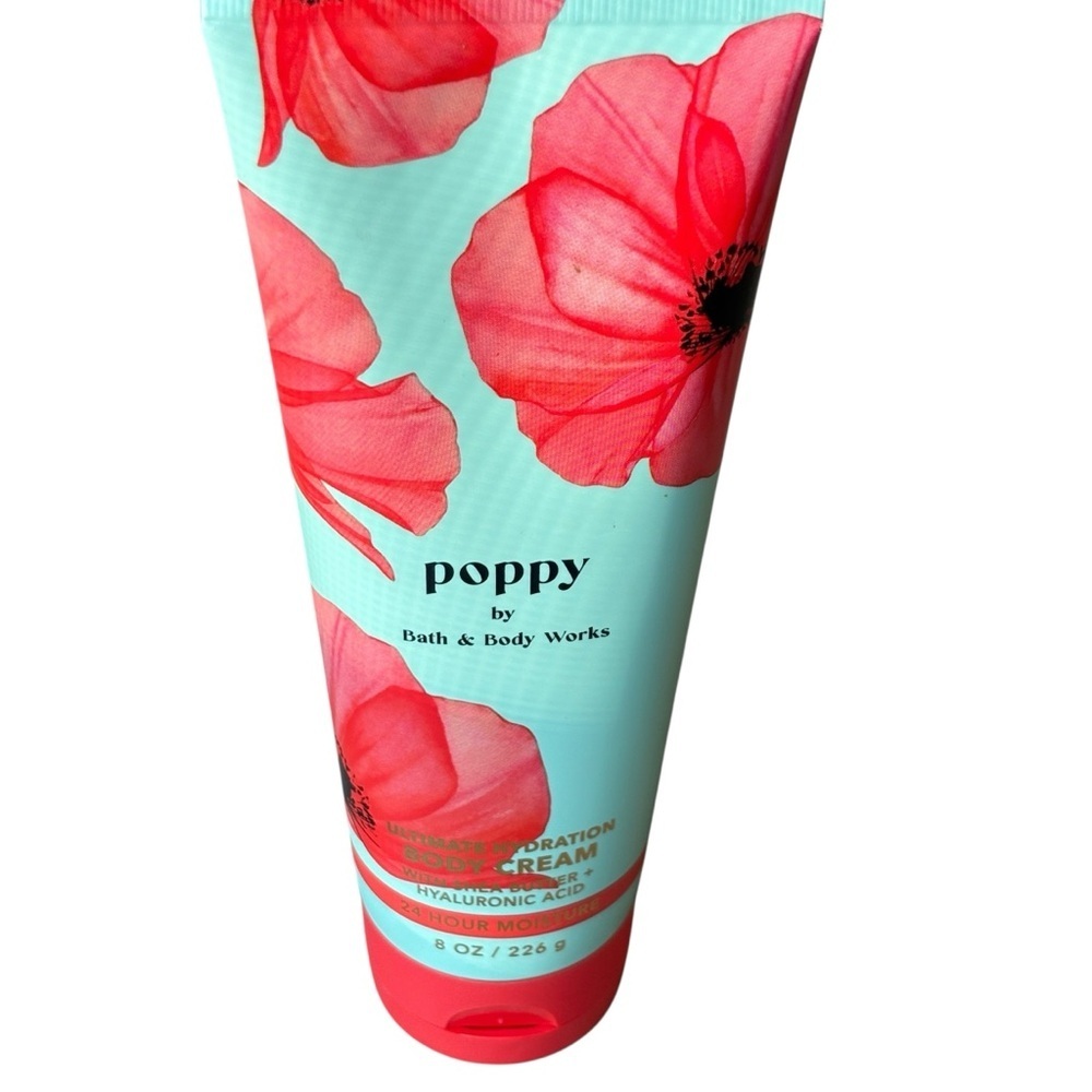 Bath & Body Works Poppy Body Cream 24 Hour Moisture 8 oz